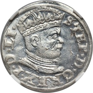 Stefan Batory, trojak 1586, Ryga