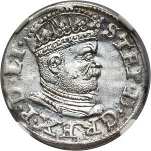 Stefan Batory, trojak 1586, Riga