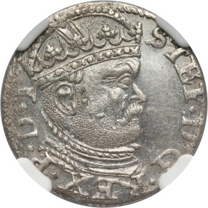 Stefan Batory, trojak 1586, Riga
