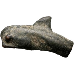 Grecia, Sarmatia, Olbia, moneta a forma di delfino 500-400 a.C.