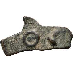 Grecia, Sarmatia, Olbia, moneta a forma di delfino 500-400 a.C.