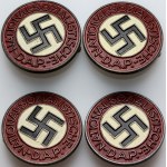 Germany, set of 4 NSDAP badges