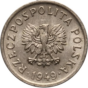 People's Republic of Poland, 10 pennies 1949, cupronickel