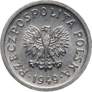 PRL, 10 pennies 1949, aluminum