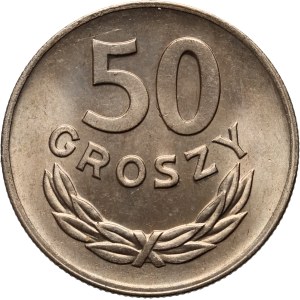 Polská lidová republika, 50 grošů 1949, měď-nikl
