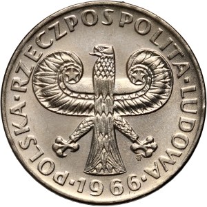 PRL, 10 zloty 1966, Colonna piccola