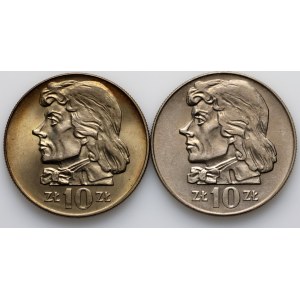 People's Republic of Poland, set of 10 gold coins from 1969-1970, Tadeusz Kosciuszko, (2 pieces)