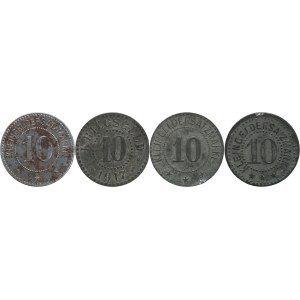 Notgelds from Polish lands, Gostyn, Słubice, Ostrów Wlkp, Koszalin, set, (4 pieces)