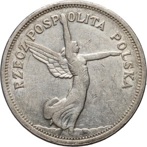 II RP, 5 gold 1928, Brussels, Nike