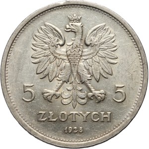 II RP, 5 zloty 1928, Warsaw, Nike