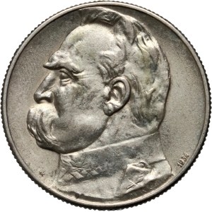 II RP, 5 zlotých 1934, Varšava, Józef Piłsudski, Strzelecký orol