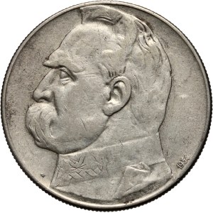 II RP, 10 zloty 1934, Varsovie, Józef Piłsudski, Aigle de Strzelecki