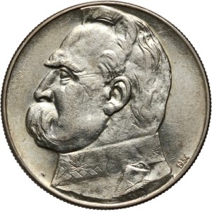 II RP, 10 zlotých 1934, Varšava, Józef Piłsudski, Strzelecký orol