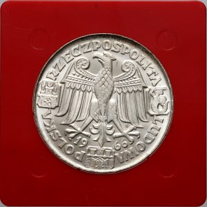 People's Republic of Poland, 100 gold 1966, Mieszko and Dabrowka, PRÓBA, silver