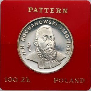 PRL, 100 zlotých 1980, Jan Kochanowski, PRÓBA, stříbro