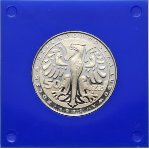 PRL, 50 zloty 1972, Frederic Chopin, SAMPLE, silver