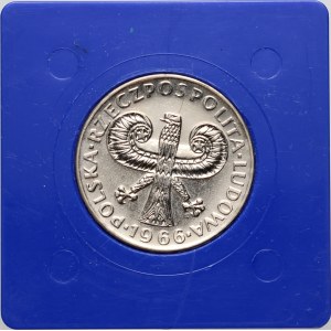 PRL, 10 zlotých 1966, Malý sloupek