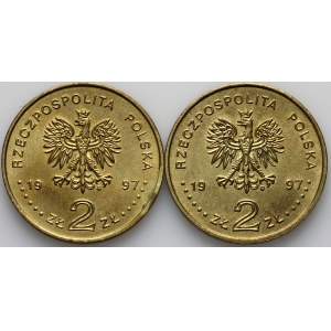 III RP, zestaw monet 2 złote 1997, Stefan Batory, (2 sztuki)