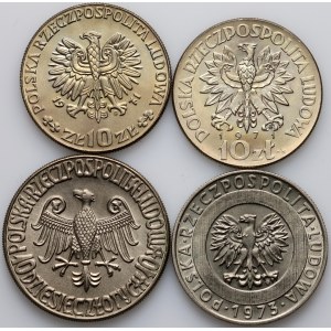 PRL, sada mincí 1964-1973, měděný nikl, (4 kusy)