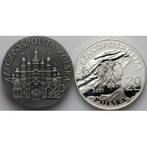 Third Republic, set of 20 gold coins 2001, (2 pieces)
