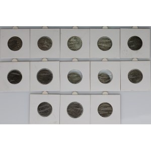 John II Casimir, set of coins from 1660-1668, (13 pieces)