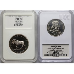 People's Republic of Poland, coin set from 1978-1986, (2 pieces)