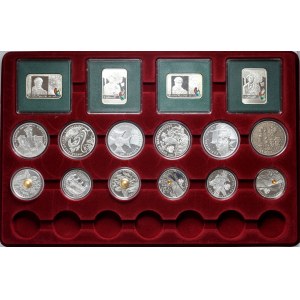 Third Republic, set of collector coins 10 and 20 zloty, (16 pieces)