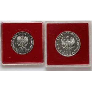People's Republic of Poland, 1981 proof coin set, (2 pieces)