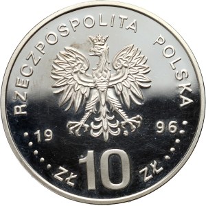 III RP, 10 złotych 1996, Zygmunt II August, popiersie