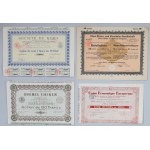 Europe, large set of stocks and bonds, mix, (50 pieces)