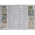 Europa, duży zestaw akcji, obligacji + katalog aukcyjny, mix, (50 sztuk)
