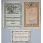 Europe, large set of stocks, bonds + auction catalog, mix, (50 pieces)