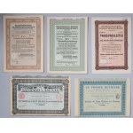 Europa, duży zestaw akcji, obligacji + katalog aukcyjny, mix, (50 sztuk)