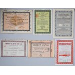 Europa, duży zestaw akcji, obligacji + katalog aukcyjny, mix, (50 sztuk)