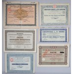 Europa, duży zestaw akcji, obligacji + katalog aukcyjny, mix, (50 sztuk)