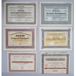 Europe, grand ensemble d'actions, d'obligations + catalogue de vente aux enchères, mélange, (50 pièces)