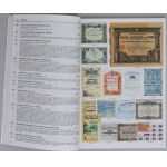Monde, grand ensemble d'actions, d'obligations + catalogue de vente aux enchères, mélange, (50 pièces)