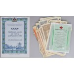 World, large set of stocks, bonds + auction catalog, mix, (50 pieces)