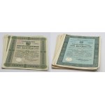 Germany, Mecklenburg, set of state bonds for 500 and 1000 Reichsmark 1929/30, (86 pieces)
