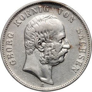 Germany, Saxony, George I, 5 Mark 1903 E, Muldenhütten