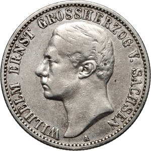 Germany, Saxe-Weimar-Eisenach, Wilhelm Ernest, 2 Mark 1901 A, Berlin