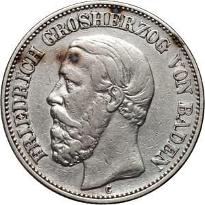 Germany, Baden, Frederick I, 2 Mark 1898 G, Karlsruhe