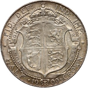 Great Britain, Edward VII, 1/2 crown 1909