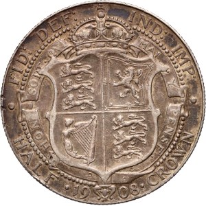 Great Britain, Edward VII, 1/2 crown 1908