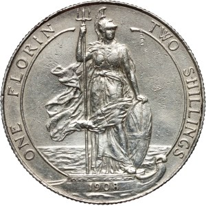 Great Britain, Edward VII, florin 1908