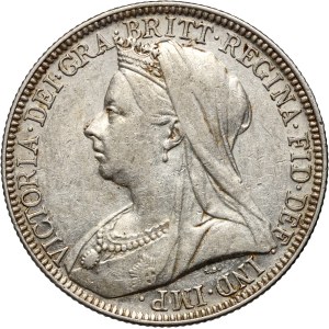 Great Britain, Victoria, florin 1899