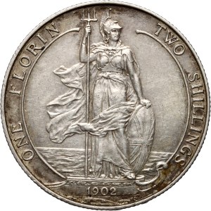 Great Britain, Edward VII, florin 1902
