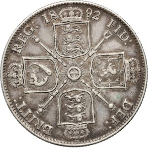 Great Britain, Victoria, florin 1892