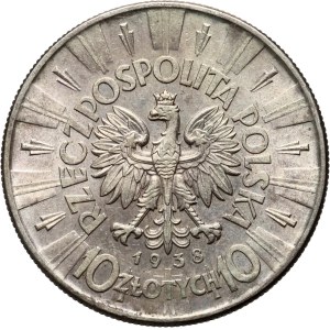 II RP, 10 zloty 1938, Warsaw, Józef Piłsudski