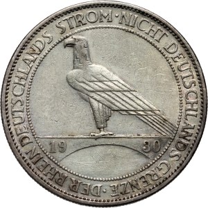 Germany, Weimar Republic, 5 Mark 1930 A, Berlin, Rhineland